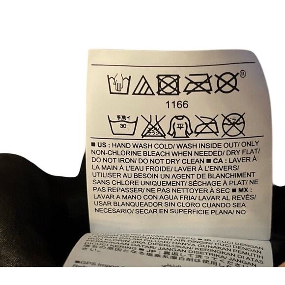 Old Navy Women’s XL Metallic Black A-Line Skirt Elastic Waist Midi Length NWT - Picture 7 of 8